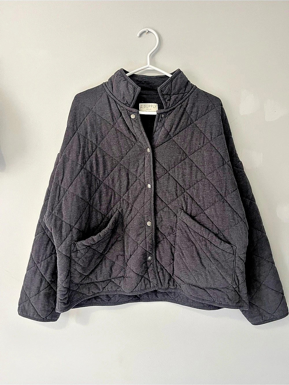 Z Supply (Evereve) Maya Quilted Jacket Quilted Jacket in Black Size Medium fall